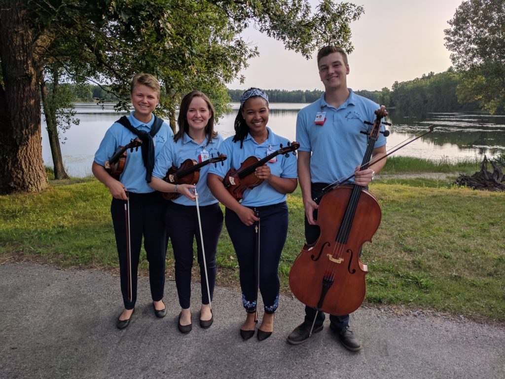 The Blue Lake Fine Arts Camp staff string quartet (great music and pals).